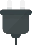 Power Outlet Plug SVG Icon